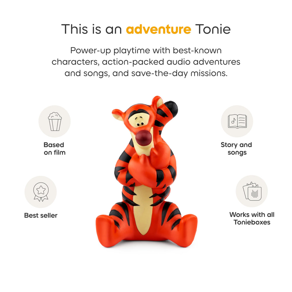 Tonies Tigger is ideal for ages 3+, English content