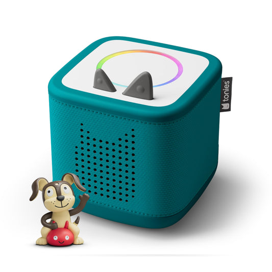 Tonies Toniebox 2 Starter Teal with Playtime Puppy ready for independent listening