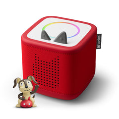 Tonies Toniebox 2 Sunset Red front view for independent play.