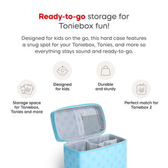 Tonies travel bag secure zipper protects contents during travel