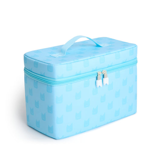 Tonies travel bag sky blue exterior shows durable construction for on-the-go storage