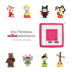 Compact, travel-ready Toniebox for on-the-go learning