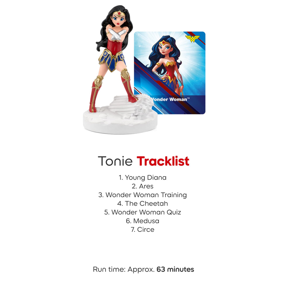 Tonies Wonder Woman set inspires courageous play during playtime.