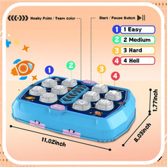 TooLion Whack Game Mole modes dashboard displaying game variety for kids.