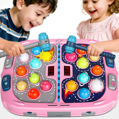TooLion Whack Mole family gaming session promotes teamwork and shared fun.