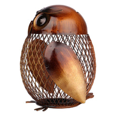Tooarts Owl Bank Box on a desk used as decor