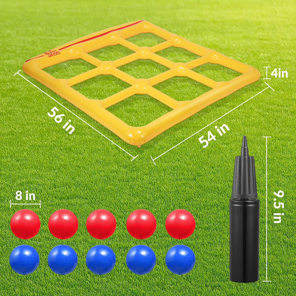 Toobimen outdoor tic tac toe on lawn invites backyard fun for all ages