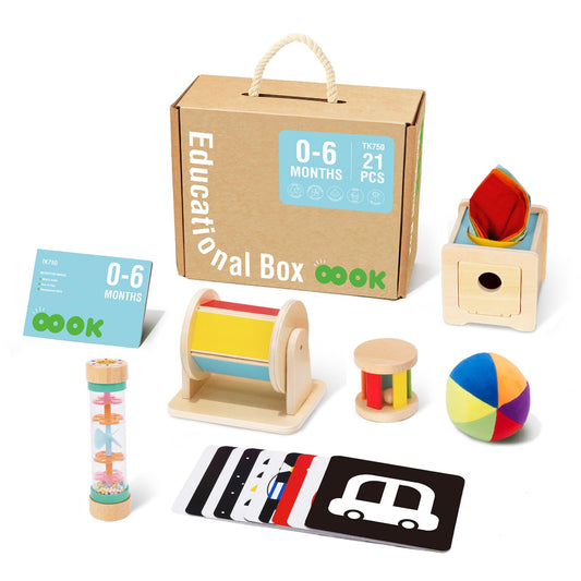 TOOKYLAND sensory ball offers tactile exploration and visual tracking for babies.