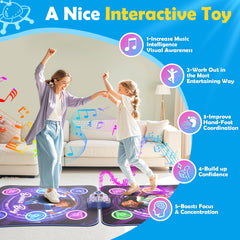 TooLion textured anti-slip base keeps the mat steady during lively dancing.