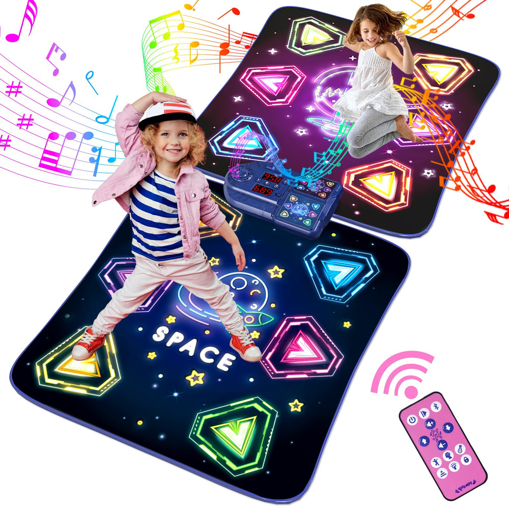 TooLion dance mat with a bright 12-button light-up panel boosts rhythm and coordination.