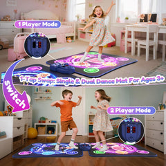 TooLion dual-zone pad enables solo or two-player play.