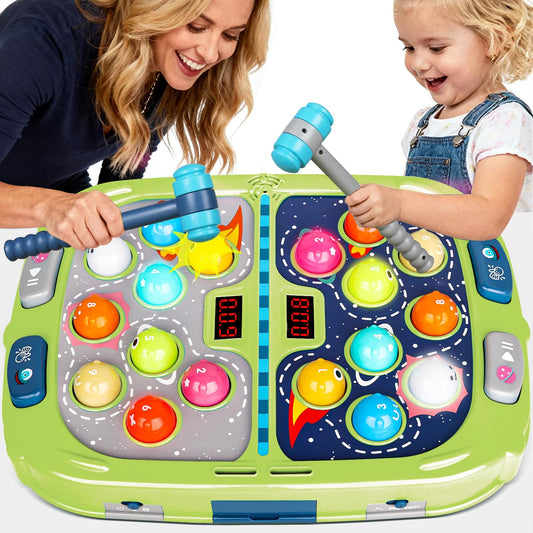 TooLion two-player whack mole game with hammers for kids' active play