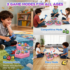 TooLion soft rubber hammers ensure safe, comfortable gameplay.