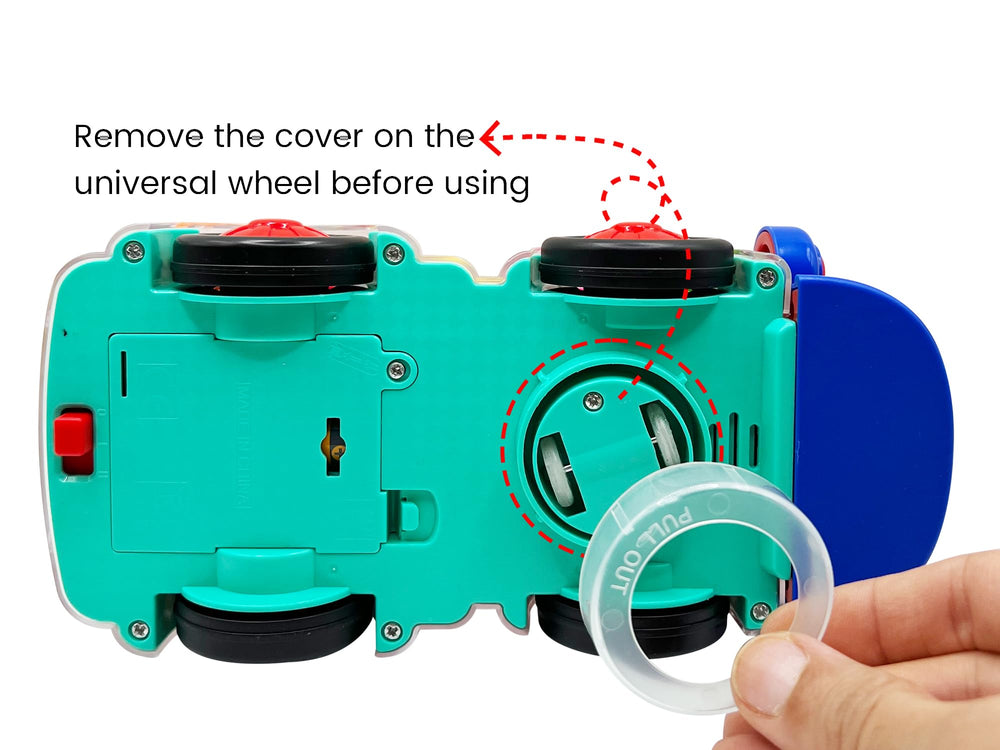 Tooty Toy visible inner gears promote cause‑and‑effect understanding.