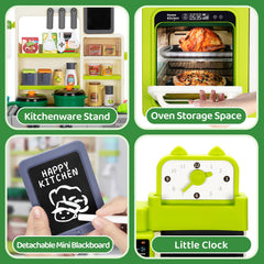 TooyBing refrigerator and oven for realistic storage and baking play