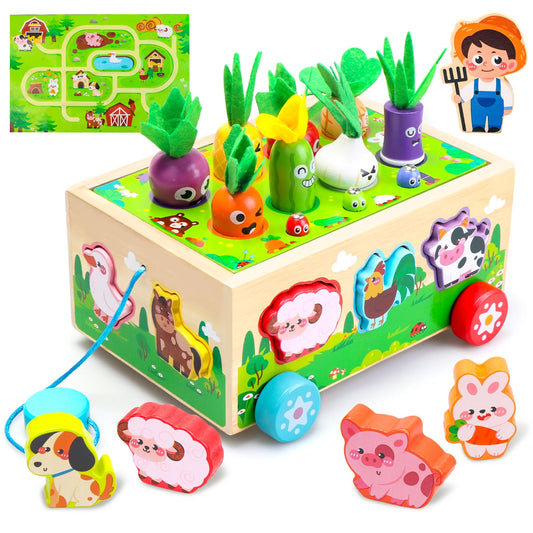 Tooysea Montessori map game, colorful farm layout promoting early sorting