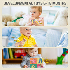 Tooysea object permanence box invites cause-and-effect exploration for curious babies.