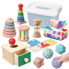 Tooysea sensory balls pack offers varied textures for tactile stimulation and grip practice.