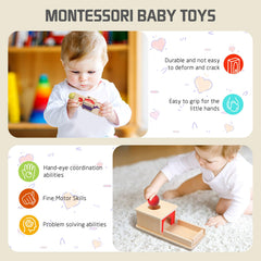 Tooysea spinning rainbow toy promotes visual tracking and fine motor practice.