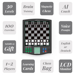 TOP 1 CHESS Classic Voice Master built in coach delivers helpful voice prompts