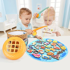Top Bright alphabet letters on fish support early literacy during fishing activity.