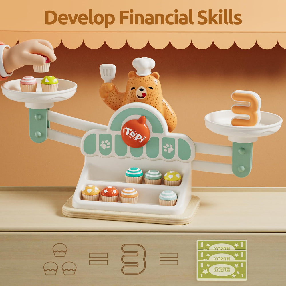 TOP BRIGHT paper money pieces teach basic money concepts.