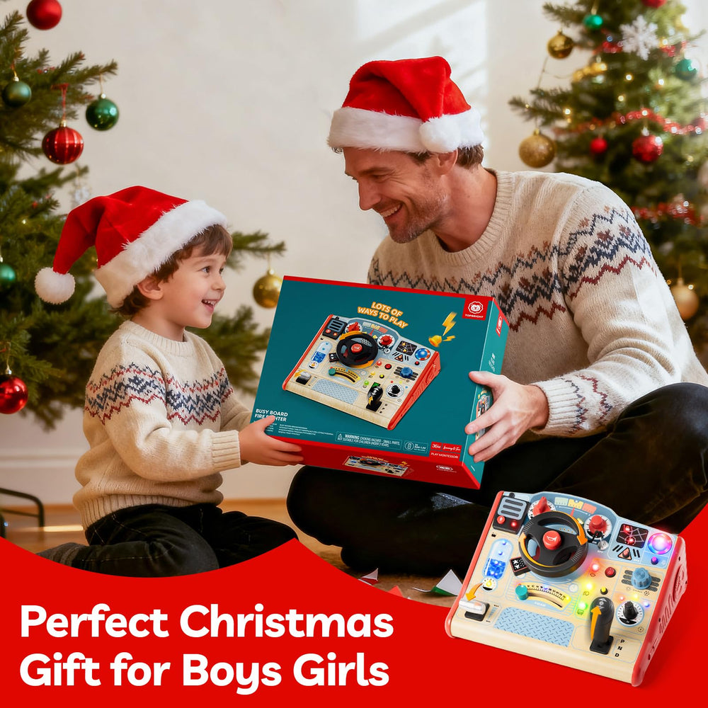 TOP BRIGHT Busy Board gear shift promotes precise finger movements.