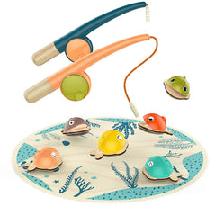 TOP BRIGHT two-year-old fishing toy pole for cooperative play and skill building