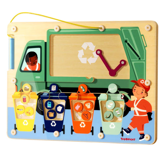 TOP BRIGHT magnetic color maze bins for color sorting and fine motor skills