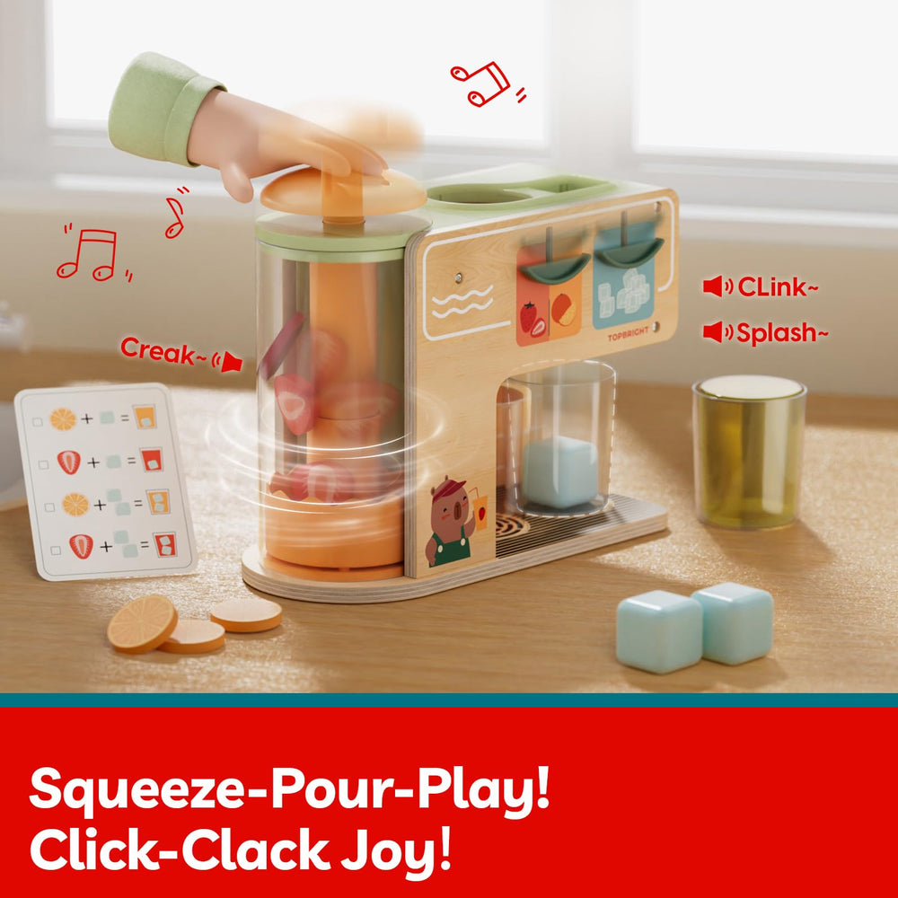 TOP BRIGHT wooden ice cubes add authentic chill to playtime.