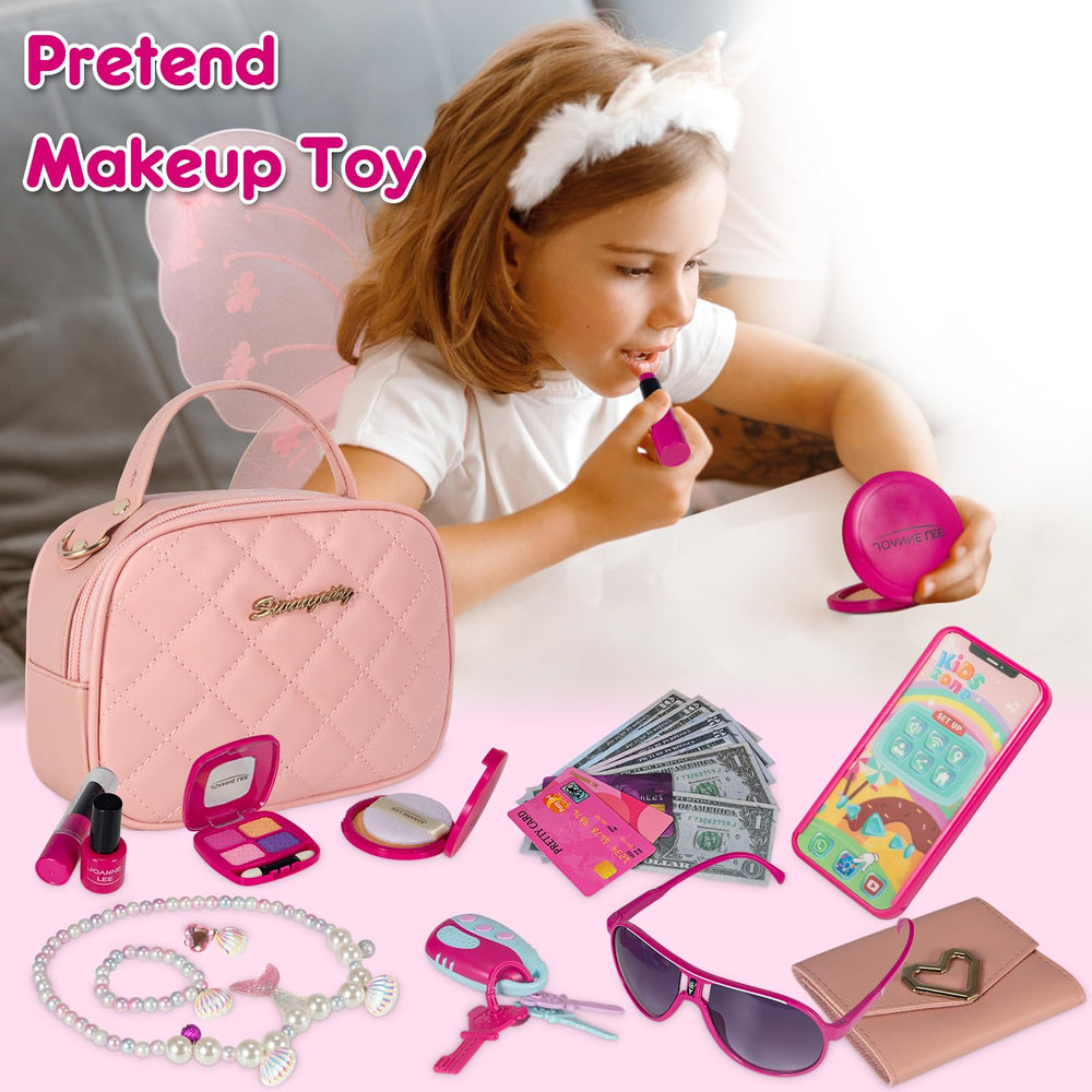 TopBeths Play Purse mermaid jewelry set enhances imaginative dress-up moments.