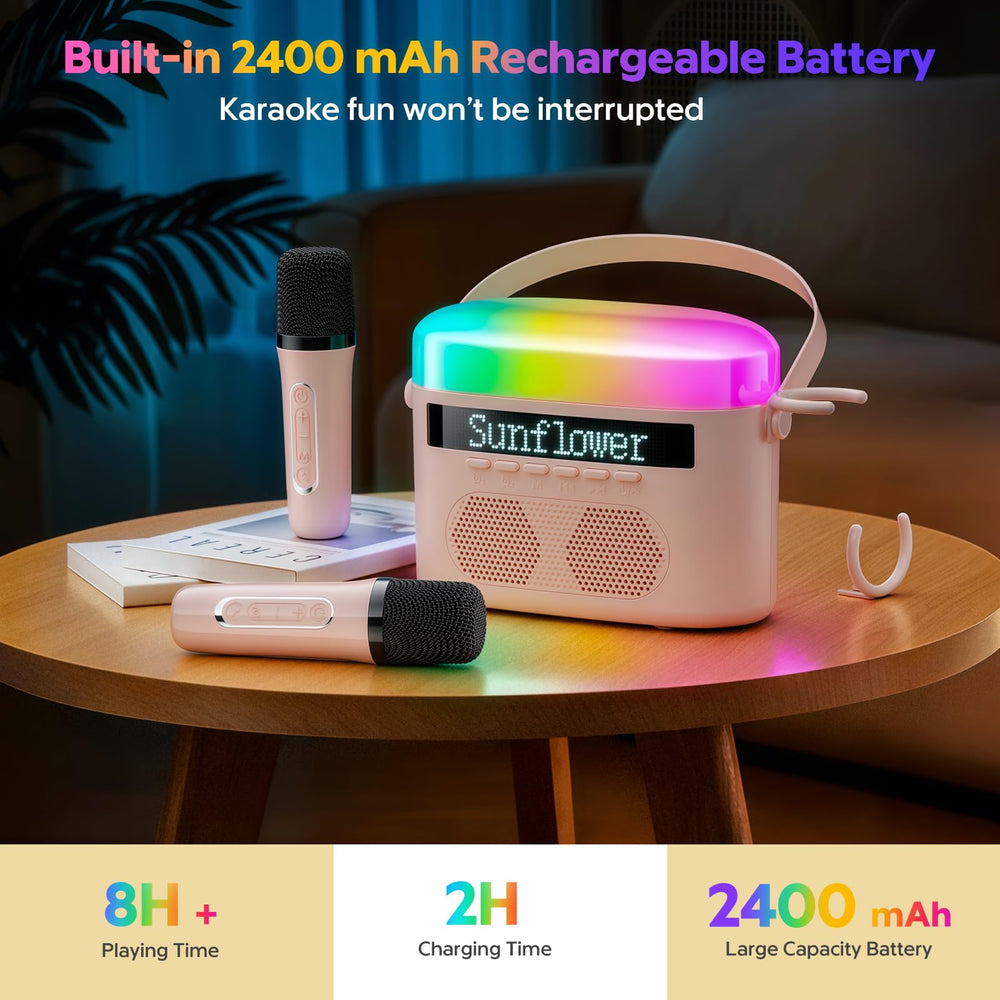 Seven dynamic light modes sync with music for a vibrant mood