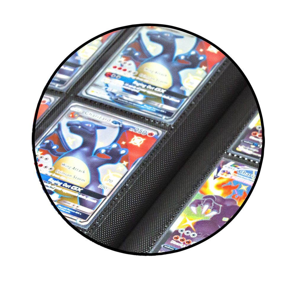 TopDeck binder side-loading pocket design keeps cards secure.