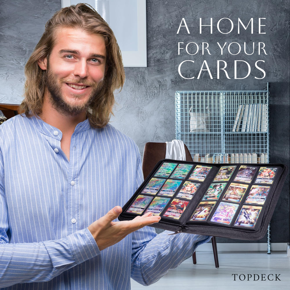 TopDeck 200 TopLoader Binder 9-pocket pages provide organized collection display.