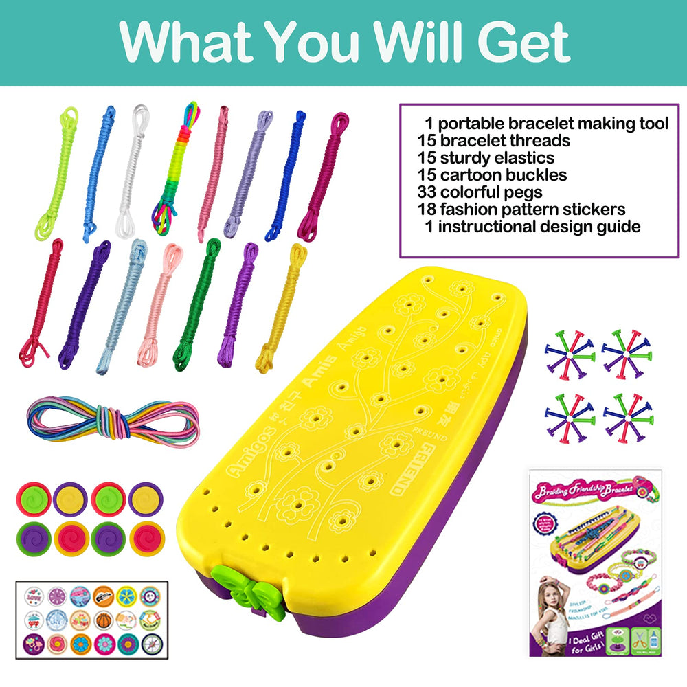 Topdiaos colorful bracelet threads and elastics organized for easy crafting