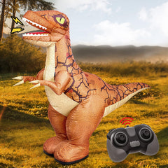 TOPMVP inflatable dinosaur stands 35 inches tall, ready for action-packed play.