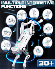 TOPMVP Robot Dog app programming enables 100 action sequences.