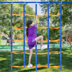 Topnew colorful climbing net encourages kids to engage in active, screen-free play.