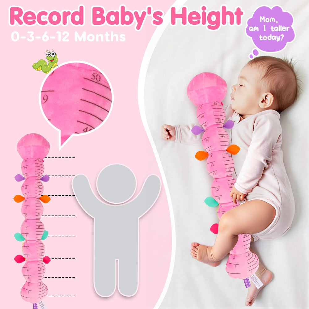 Topsochir caterpillar teething fabric provides safe chew textures during early development.