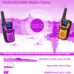 Topsung 22-channel radios ensure clear group communication on hikes and trips.