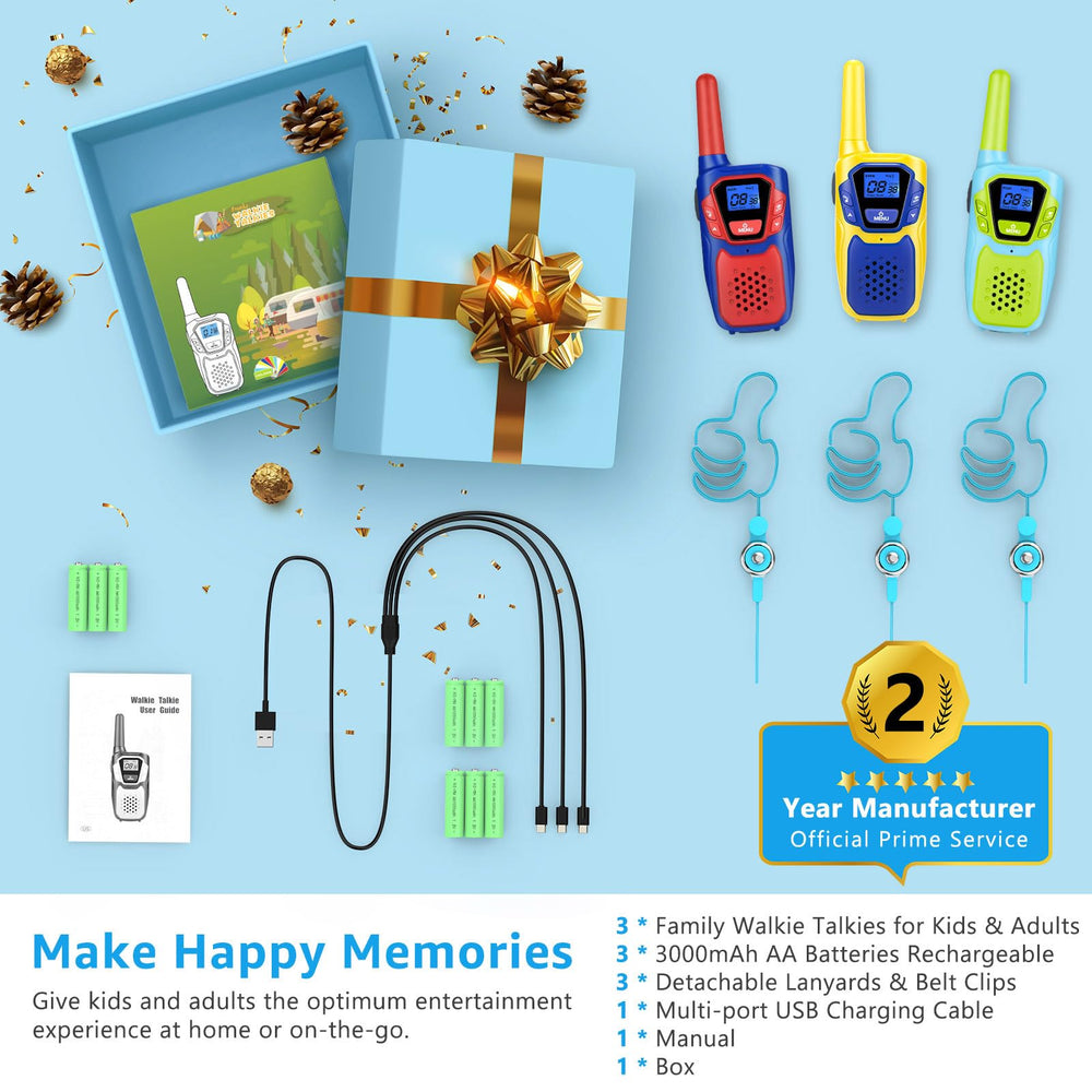 Topsung walkie talkies drop-proof design for kids' adventures.