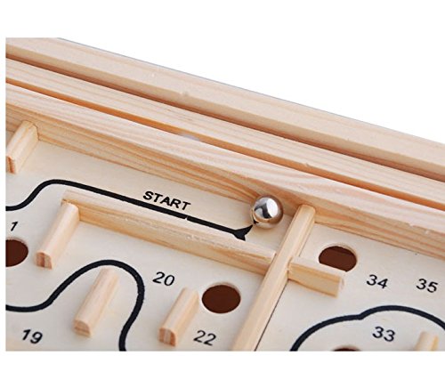 Topwon Wood Labyrinth Table Maze packaging-ready presentation makes gifting easy.