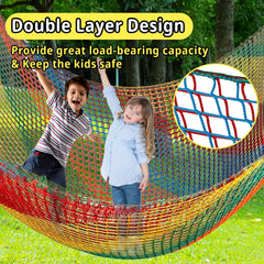 Toriexon edge reinforced net demonstrates quick, secure hanging.