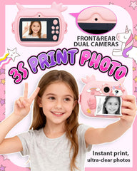 Torlaist Kids Camera Instant Print with 2.4 inch screen for easy photo viewing.