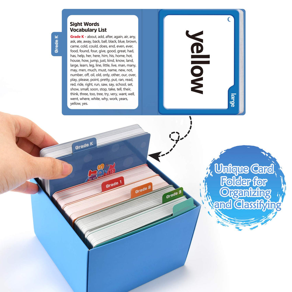 Torlam 520 double-sided cards maximize vocabulary exposure during study sessions.
