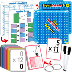 Torlam Multiplication Flash Cards cover featuring bold numbers for classroom-ready learning.