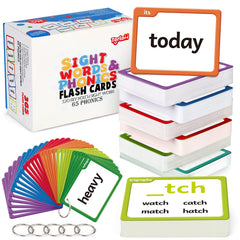 Torlam sight words flash cards for kids practicing early reading and recognition