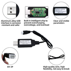 Tosiicop battery weight around 47g for balanced RC setup.