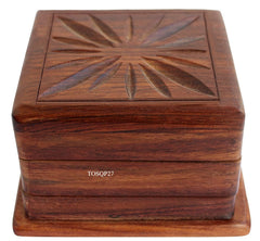 TOSQP27 secret box brainteaser case opens to reveal a hidden mechanism for a playful challenge.