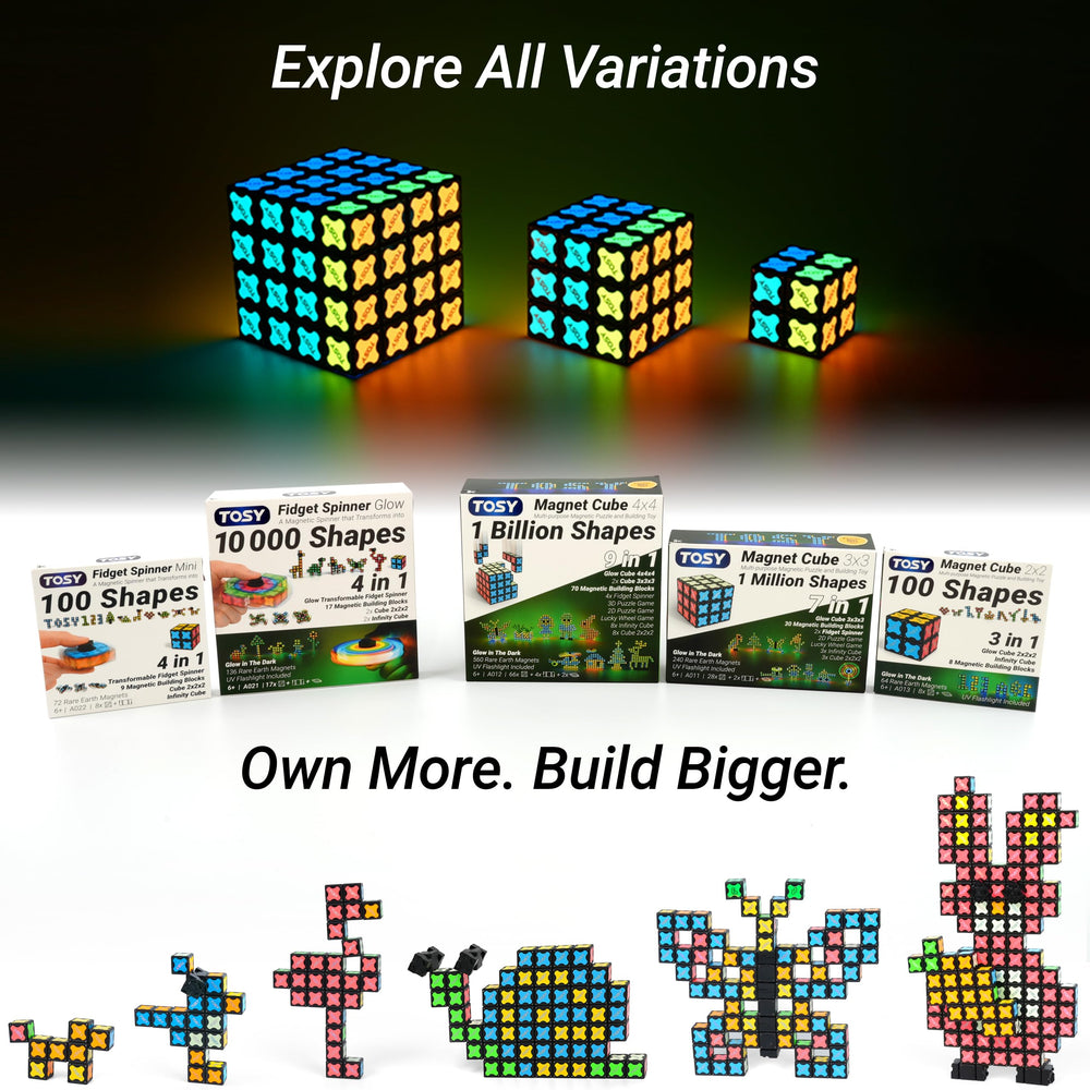 TOSY Magnet Cube 2x2 family-friendly play for kids and adults.
